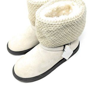 Joe Boxer SOPHIA Fashion Boot Soft & warm faux fur lining Bone
